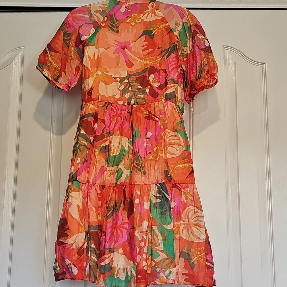 1 State Floral Mini Dress Sz Xs NWT - Picture 7 of 11
